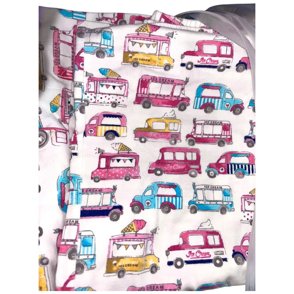 NWOT Bedhead Ice Cream Trucks Long Sleeve Stretch Cotton Pajama Set Pockets XL - Picture 7 of 8